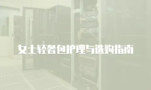 女士轻奢包护理与选购指南