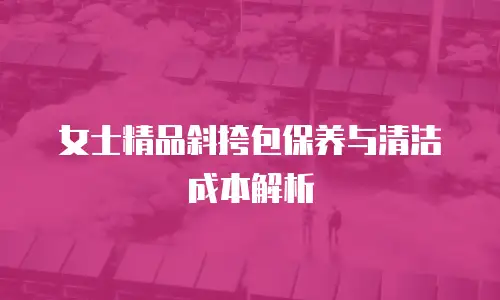 女士精品斜挎包保养与清洁成本解析