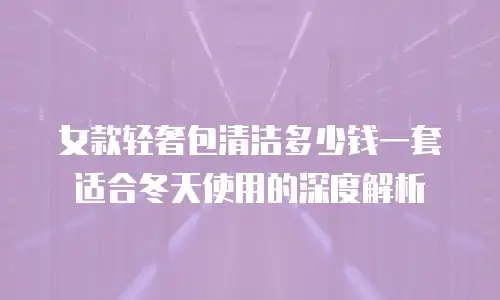 女款轻奢包清洁多少钱一套适合冬天使用的深度解析