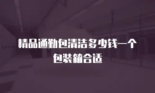 精品通勤包清洁多少钱一个包装箱合适