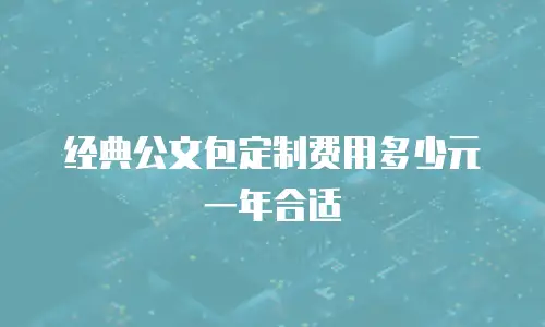 经典公文包定制费用多少元一年合适
