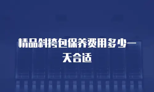 精品斜挎包保养费用多少一天合适