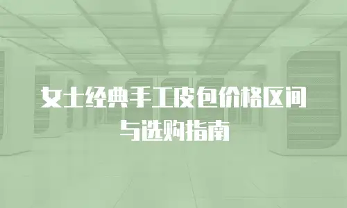 女士经典手工皮包价格区间与选购指南