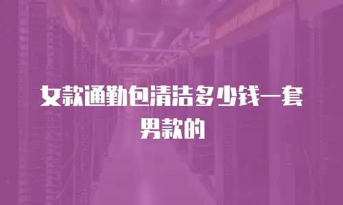 女款通勤包清洁多少钱一套男款的