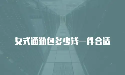 女式通勤包多少钱一件合适