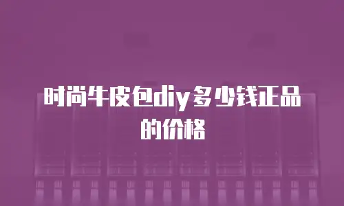时尚牛皮包diy多少钱正品的价格
