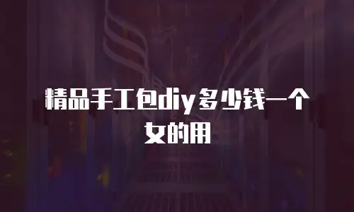 精品手工包diy多少钱一个女的用