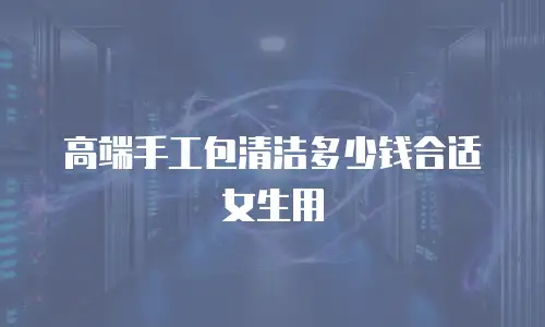高端手工包清洁多少钱合适女生用