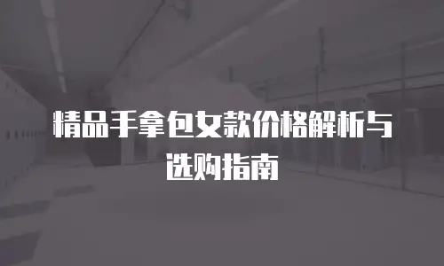 精品手拿包女款价格解析与选购指南