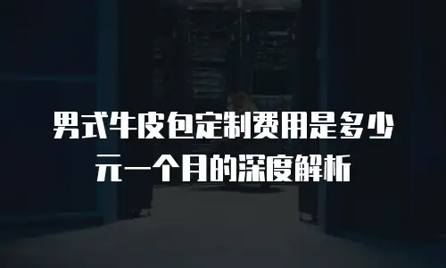 男式牛皮包定制费用是多少元一个月的深度解析
