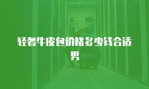 轻奢牛皮包价格多少钱合适男