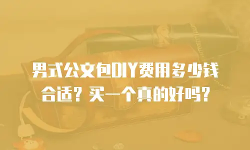 男式公文包DIY费用多少钱合适？买一个真的好吗？