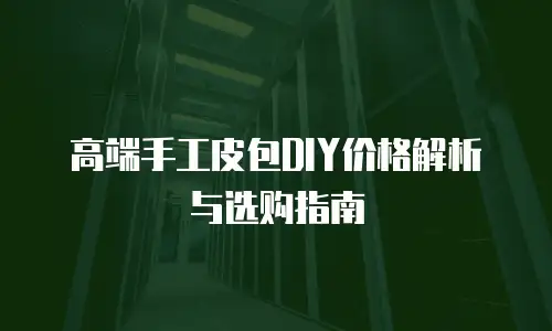 高端手工皮包DIY价格解析与选购指南