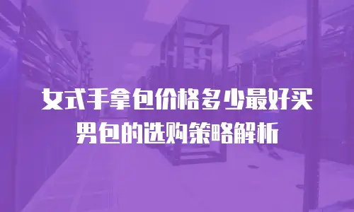 女式手拿包价格多少最好买男包的选购策略解析