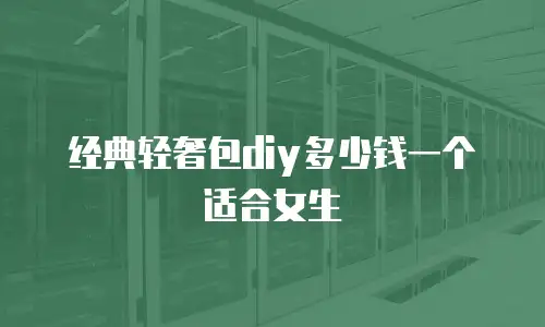 经典轻奢包diy多少钱一个适合女生