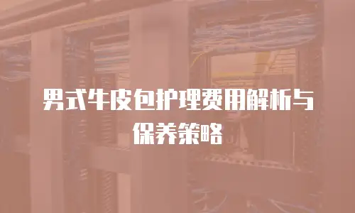 男式牛皮包护理费用解析与保养策略