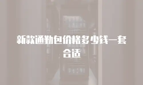 新款通勤包价格多少钱一套合适