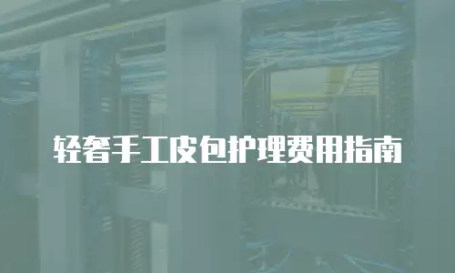 轻奢手工皮包护理费用指南