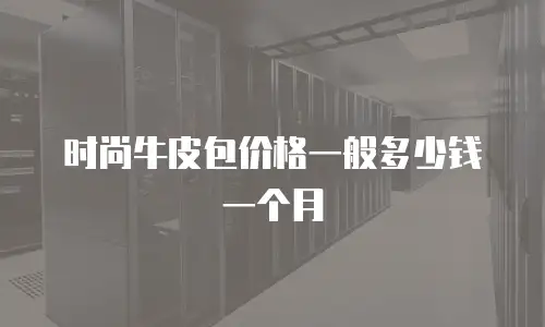 时尚牛皮包价格一般多少钱一个月