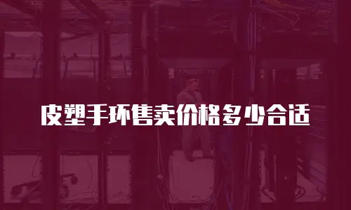 皮塑手环售卖价格多少合适