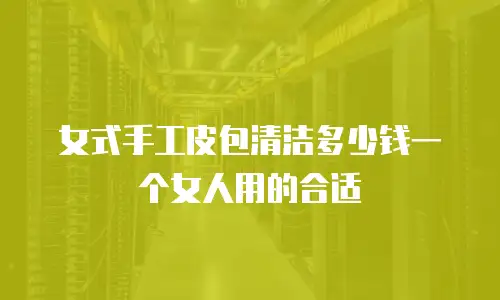 女式手工皮包清洁多少钱一个女人用的合适