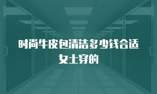 时尚牛皮包清洁多少钱合适女士穿的