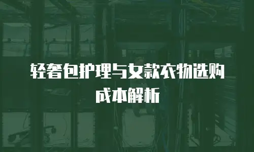 轻奢包护理与女款衣物选购成本解析