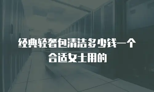 经典轻奢包清洁多少钱一个合适女士用的