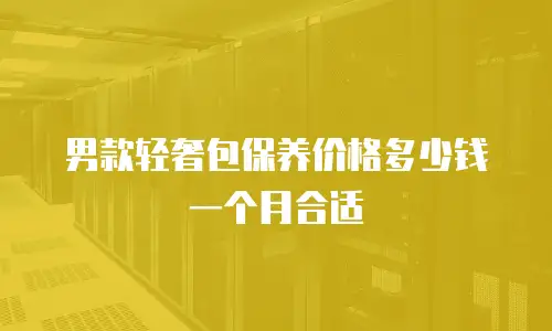 男款轻奢包保养价格多少钱一个月合适