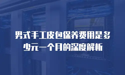 男式手工皮包保养费用是多少元一个月的深度解析