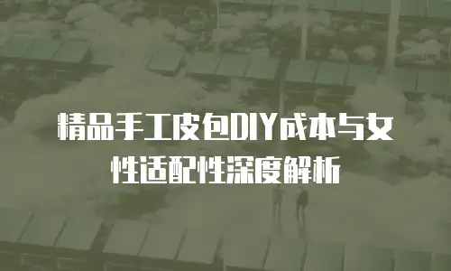 精品手工皮包DIY成本与女性适配性深度解析