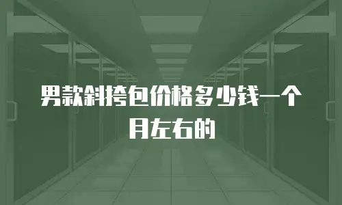 男款斜挎包价格多少钱一个月左右的
