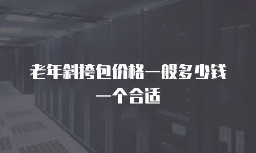 老年斜挎包价格一般多少钱一个合适