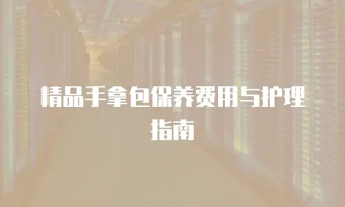 精品手拿包保养费用与护理指南
