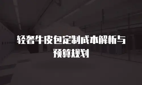 轻奢牛皮包定制成本解析与预算规划
