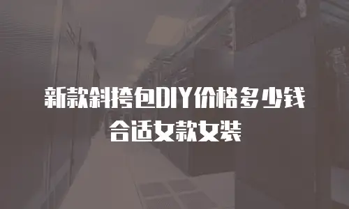新款斜挎包DIY价格多少钱合适女款女装