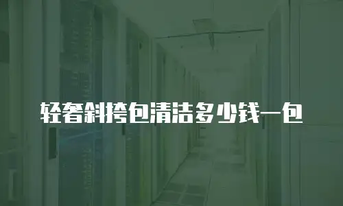 轻奢斜挎包清洁多少钱一包