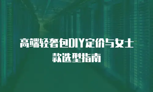 高端轻奢包DIY定价与女士款选型指南