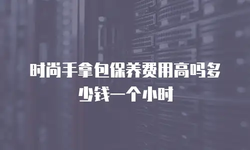 时尚手拿包保养费用高吗多少钱一个小时