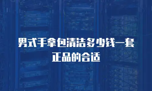 男式手拿包清洁多少钱一套正品的合适