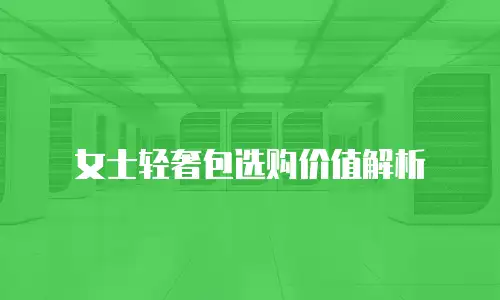 女士轻奢包选购价值解析