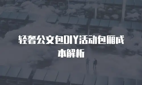 轻奢公文包DIY活动包厢成本解析