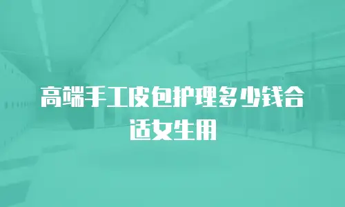 高端手工皮包护理多少钱合适女生用