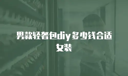 男款轻奢包diy多少钱合适女装