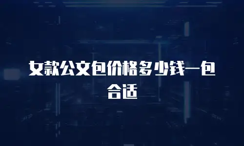 女款公文包价格多少钱一包合适