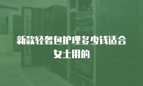 新款轻奢包护理多少钱适合女士用的