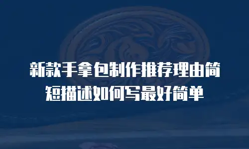 新款手拿包制作推荐理由简短描述如何写最好简单