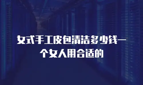 女式手工皮包清洁多少钱一个女人用合适的
