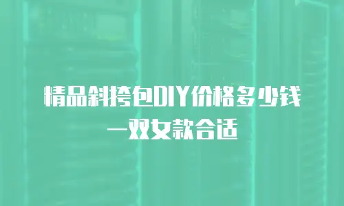 精品斜挎包DIY价格多少钱一双女款合适
