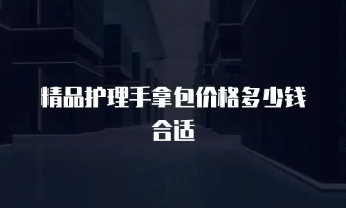 精品护理手拿包价格多少钱合适